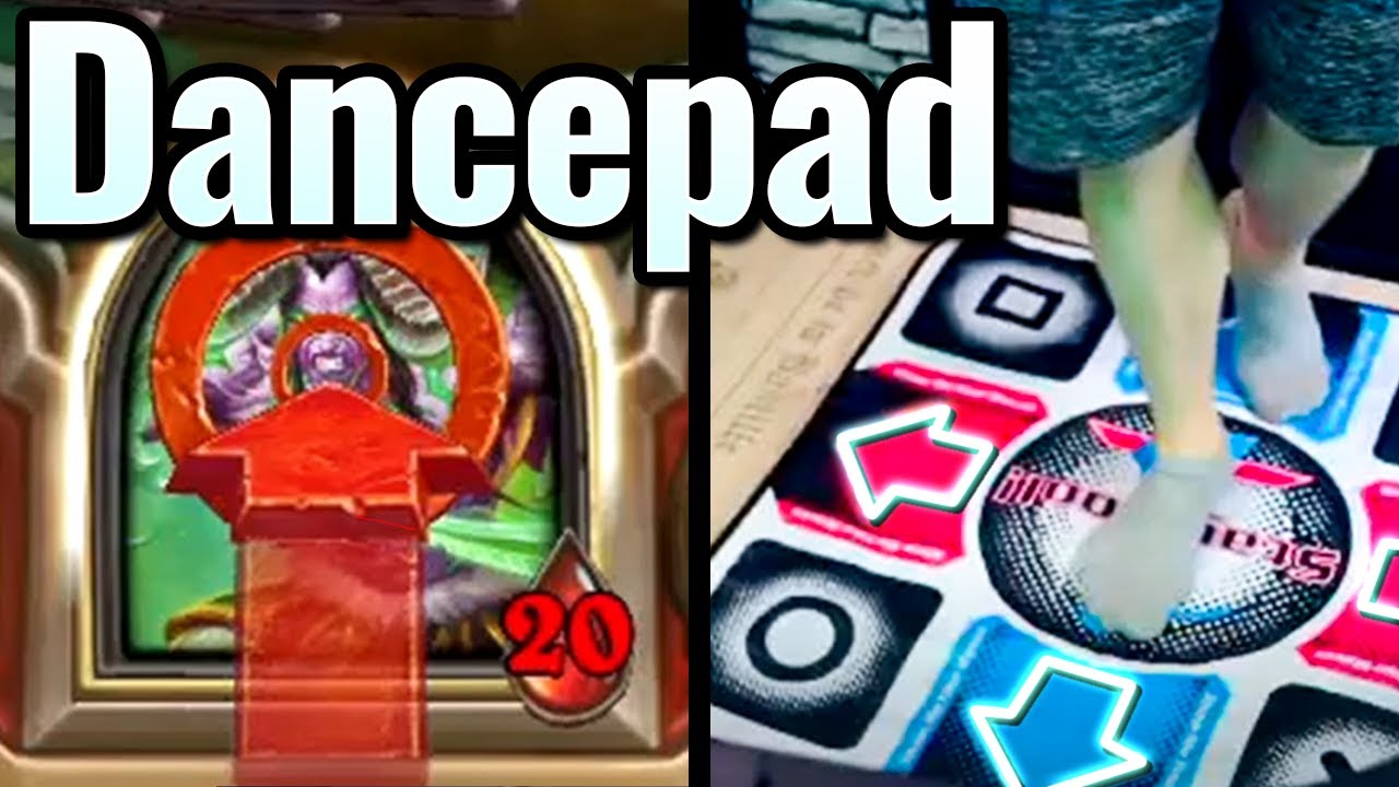 Playing Hearthstone with a Dance Pad & Guitar