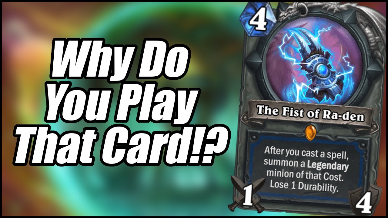 Why Do You Play That Card!? | Reliquary Shaman | Ashes of Outland | Hearthstone